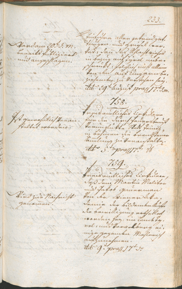 Civic Archives of Bozen-Bolzano - BOhisto Ratsprotokoll 1801 