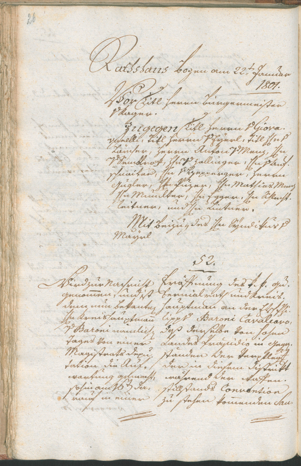 Civic Archives of Bozen-Bolzano - BOhisto Ratsprotokoll 1801 