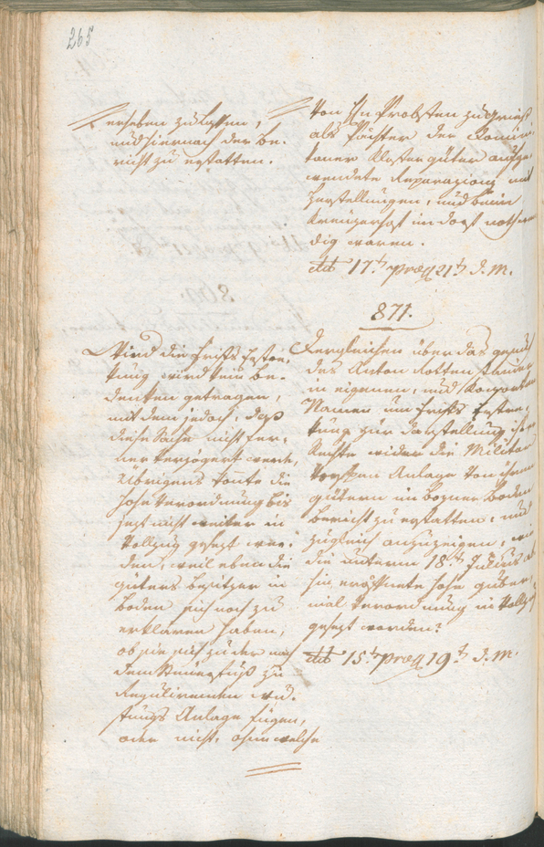 Civic Archives of Bozen-Bolzano - BOhisto Ratsprotokoll 1801 