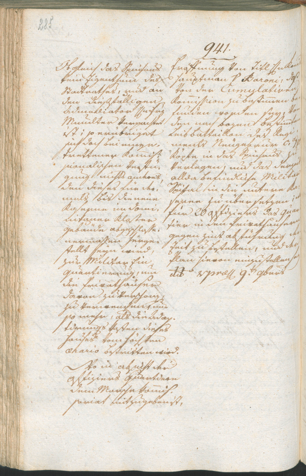 Civic Archives of Bozen-Bolzano - BOhisto Ratsprotokoll 1801 