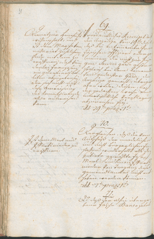 Civic Archives of Bozen-Bolzano - BOhisto Ratsprotokoll 1801 