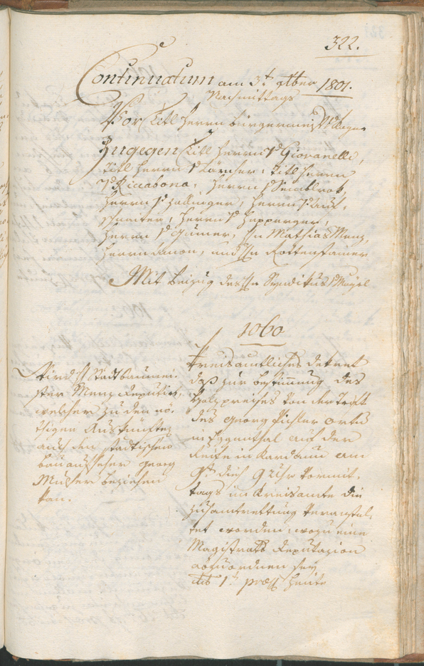 Civic Archives of Bozen-Bolzano - BOhisto Ratsprotokoll 1801 