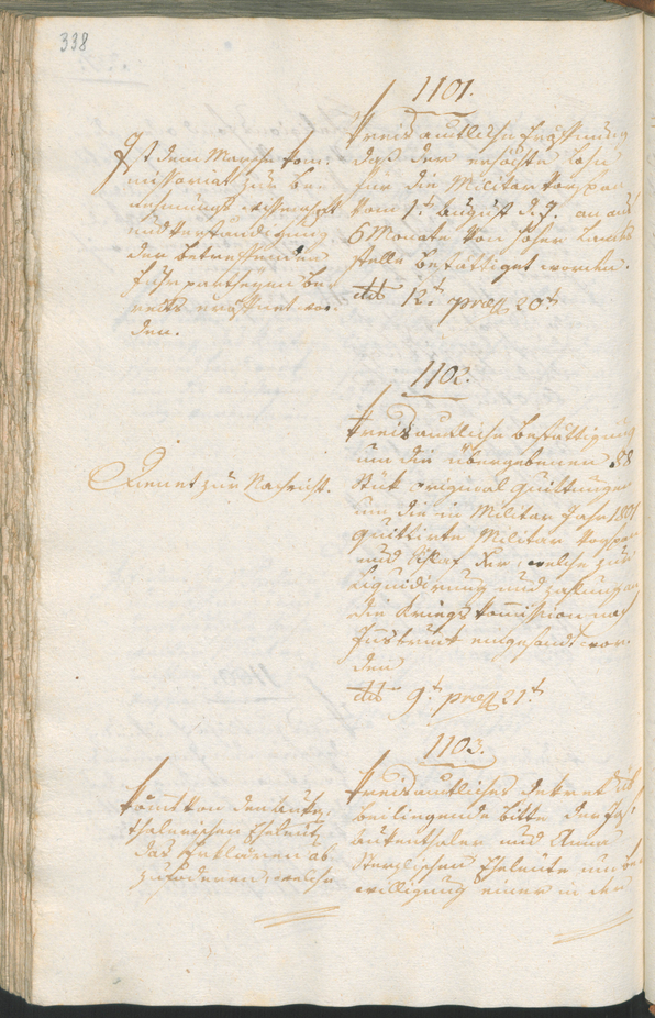 Civic Archives of Bozen-Bolzano - BOhisto Ratsprotokoll 1801 