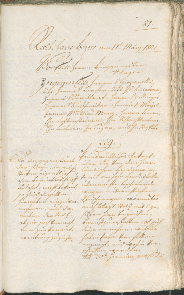 Civic Archives of Bozen-Bolzano - BOhisto Ratsprotokoll 1802 