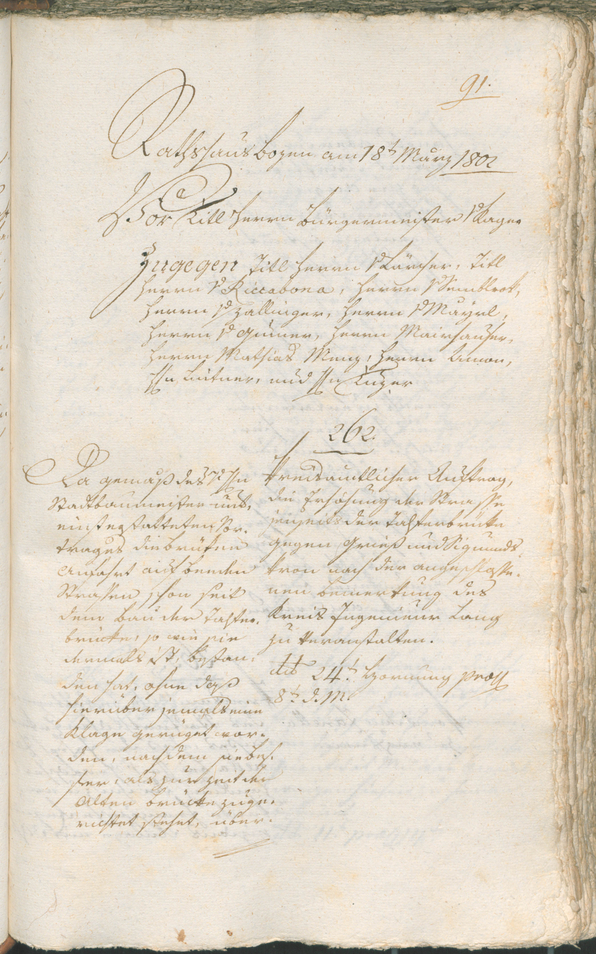 Civic Archives of Bozen-Bolzano - BOhisto Ratsprotokoll 1802 