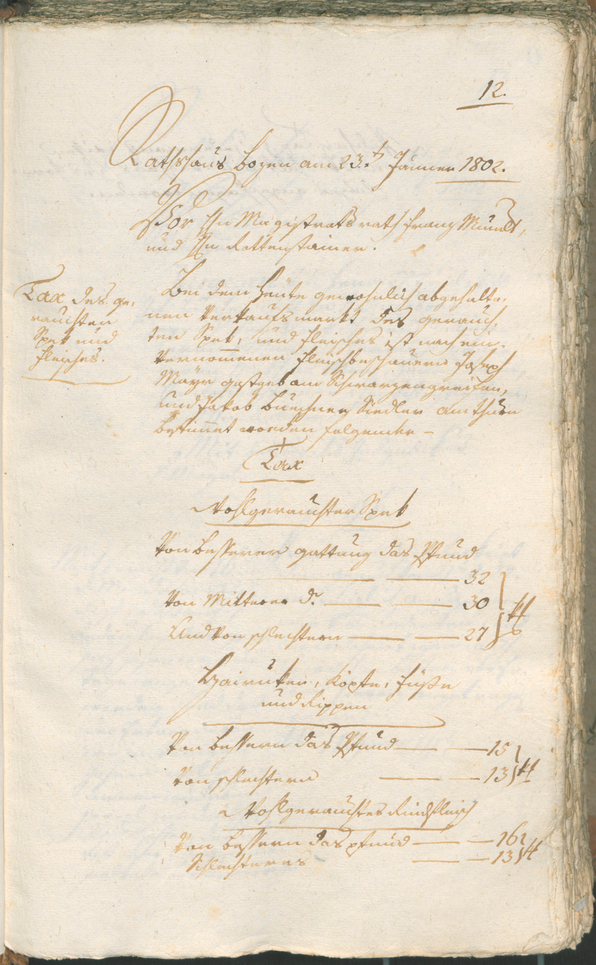 Civic Archives of Bozen-Bolzano - BOhisto Ratsprotokoll 1802 