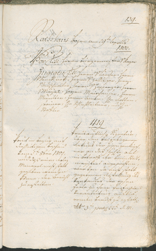 Civic Archives of Bozen-Bolzano - BOhisto Ratsprotokoll 1802 