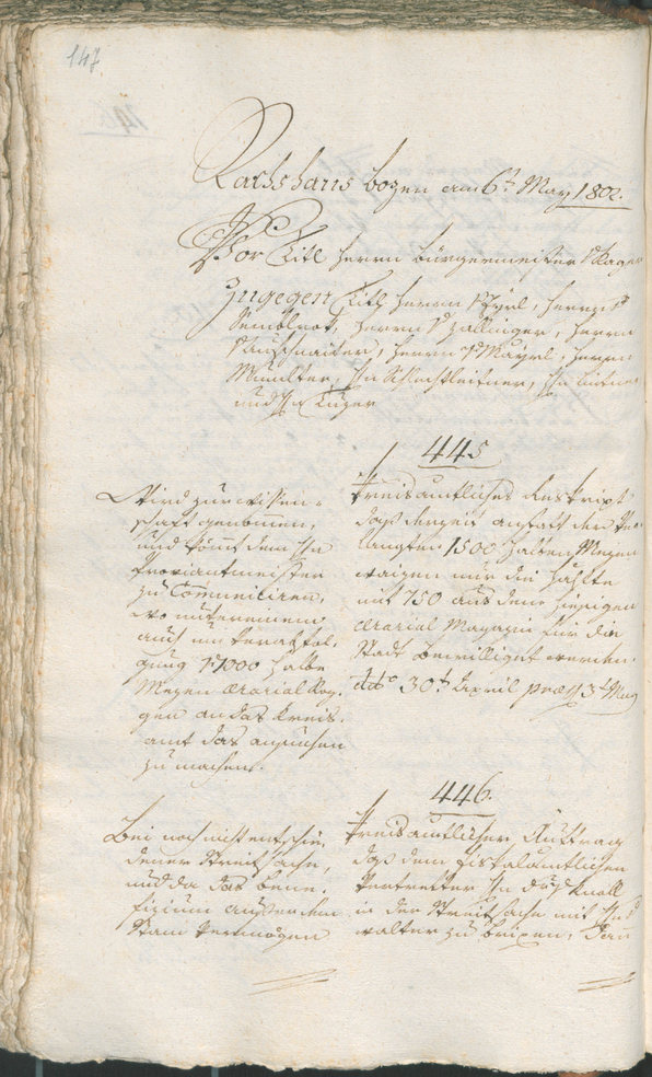 Civic Archives of Bozen-Bolzano - BOhisto Ratsprotokoll 1802 