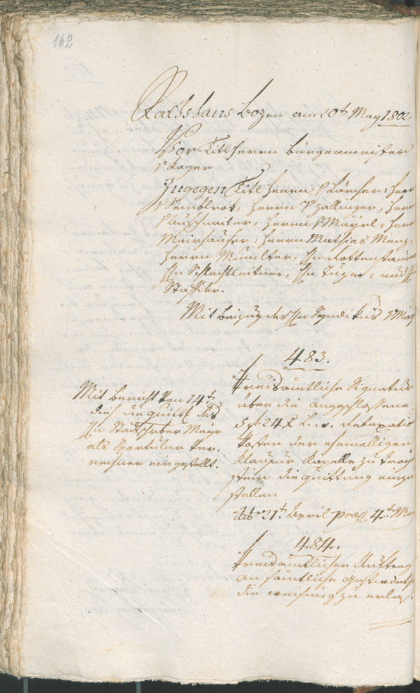 Civic Archives of Bozen-Bolzano - BOhisto Ratsprotokoll 1802 