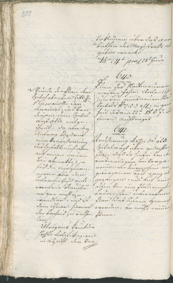 Stadtarchiv Bozen - BOhisto Ratsprotokoll 1802 