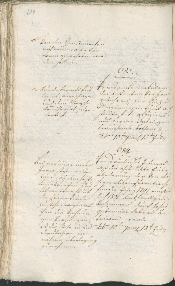 Civic Archives of Bozen-Bolzano - BOhisto Ratsprotokoll 1802 