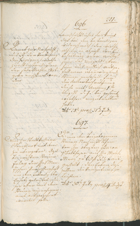 Civic Archives of Bozen-Bolzano - BOhisto Ratsprotokoll 1802 