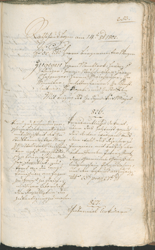 Civic Archives of Bozen-Bolzano - BOhisto Ratsprotokoll 1802 