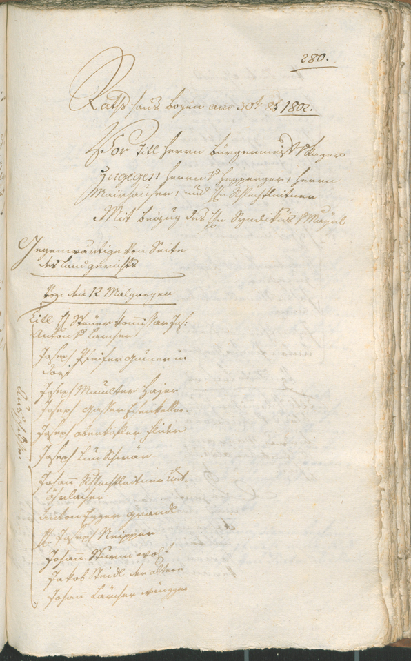 Civic Archives of Bozen-Bolzano - BOhisto Ratsprotokoll 1802 