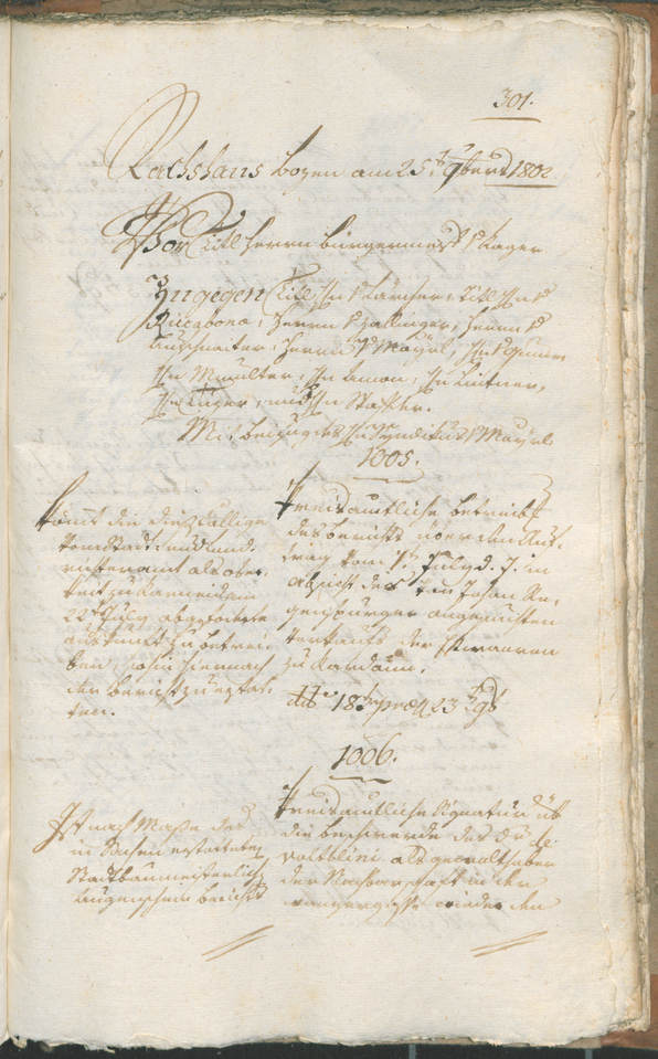 Civic Archives of Bozen-Bolzano - BOhisto Ratsprotokoll 1802 