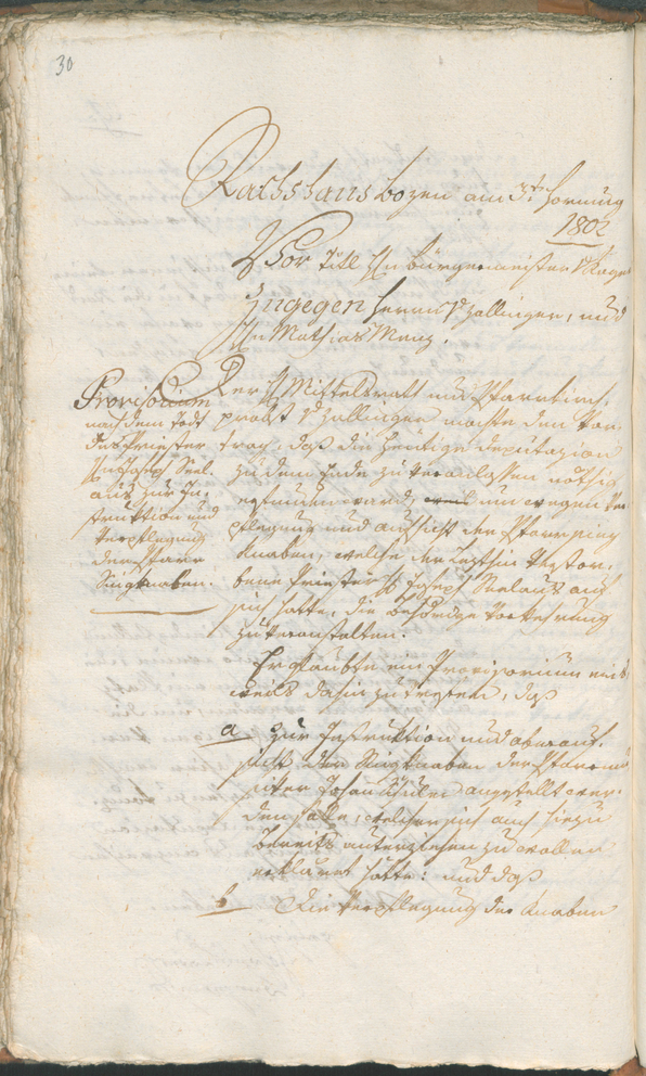 Civic Archives of Bozen-Bolzano - BOhisto Ratsprotokoll 1802 