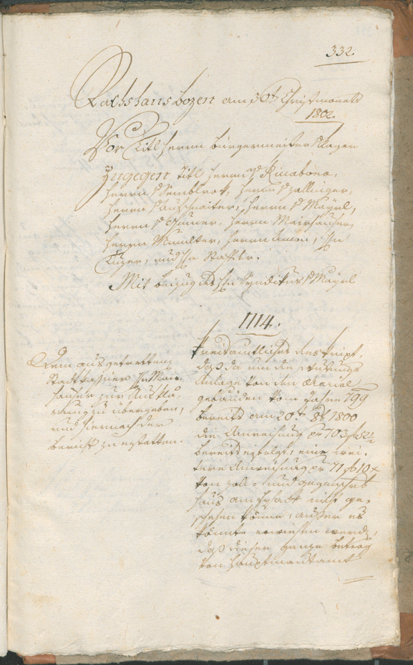 Civic Archives of Bozen-Bolzano - BOhisto Ratsprotokoll 1802 