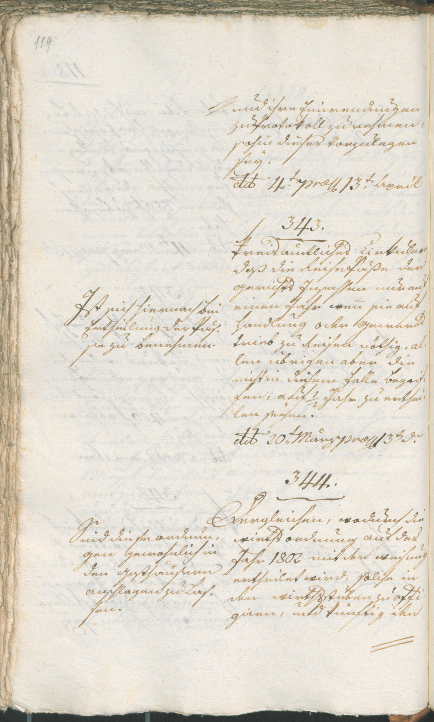 Civic Archives of Bozen-Bolzano - BOhisto Ratsprotokoll 1802 