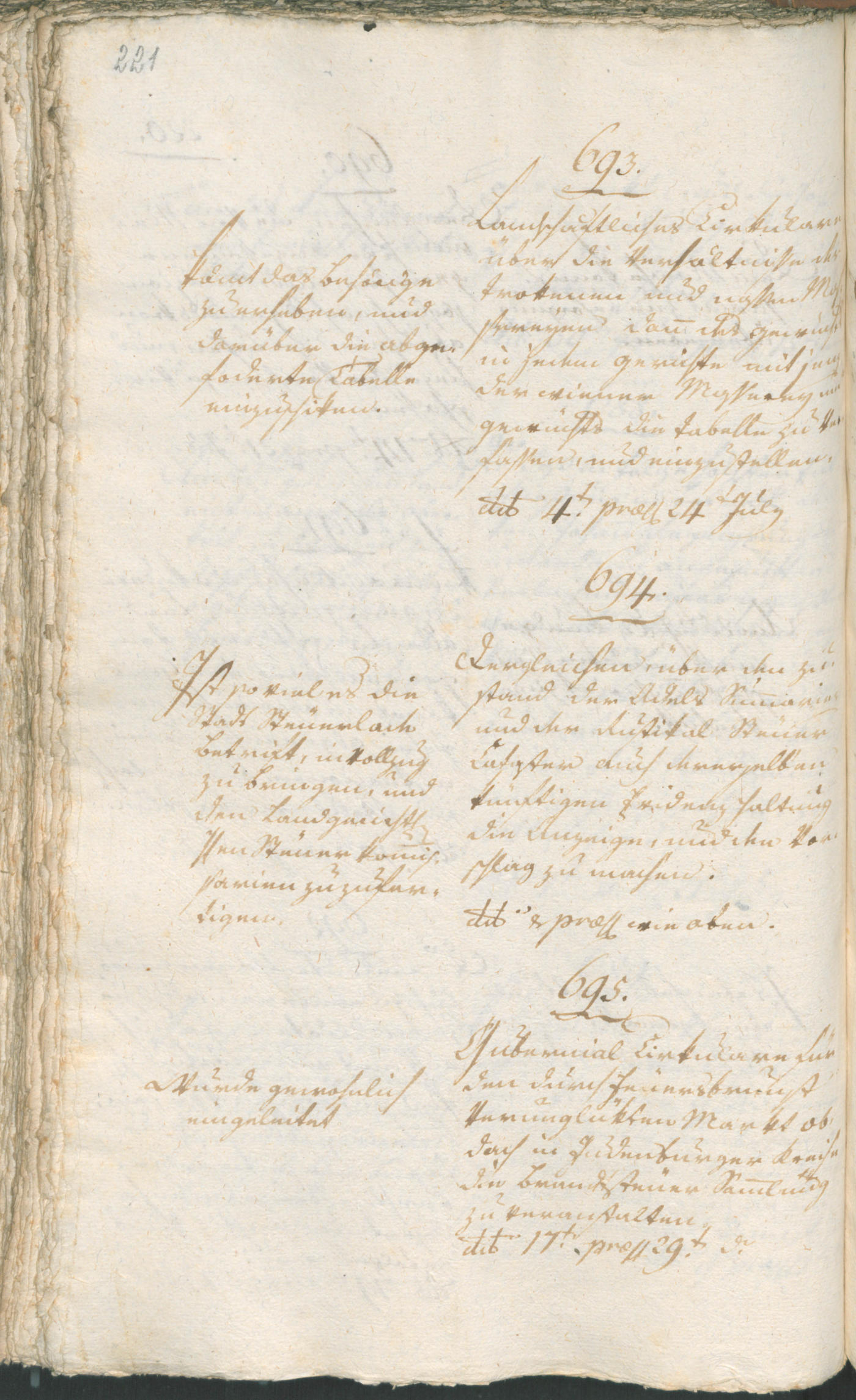 Stadtarchiv Bozen - BOhisto Ratsprotokoll 1802 