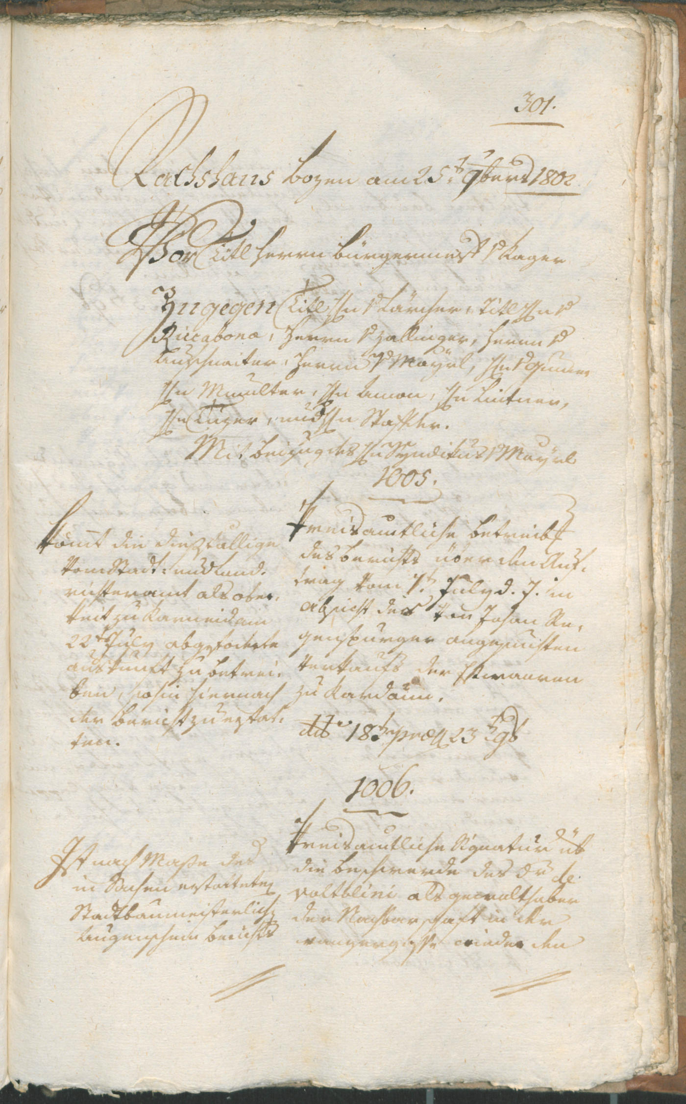 Civic Archives of Bozen-Bolzano - BOhisto Ratsprotokoll 1802 