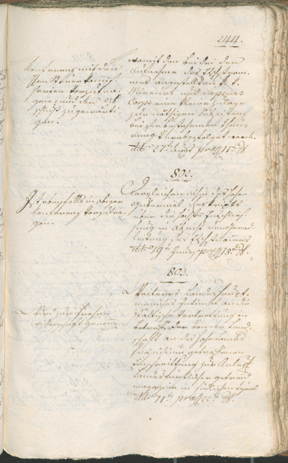 Civic Archives of Bozen-Bolzano - BOhisto Ratsprotokoll 1802 