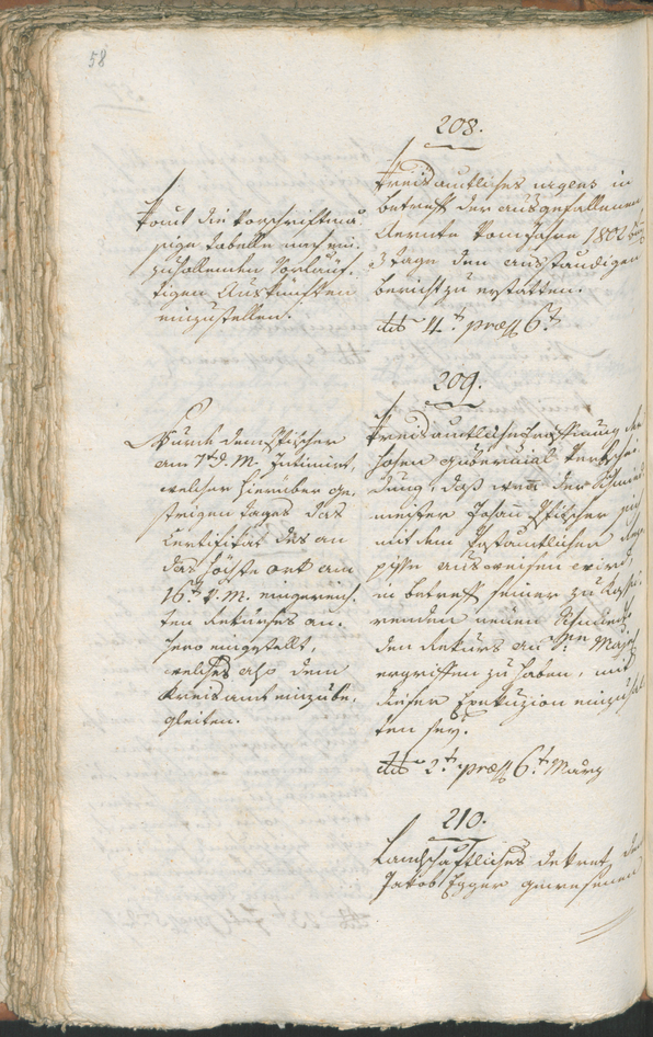 Civic Archives of Bozen-Bolzano - BOhisto Ratsprotokoll 1803 