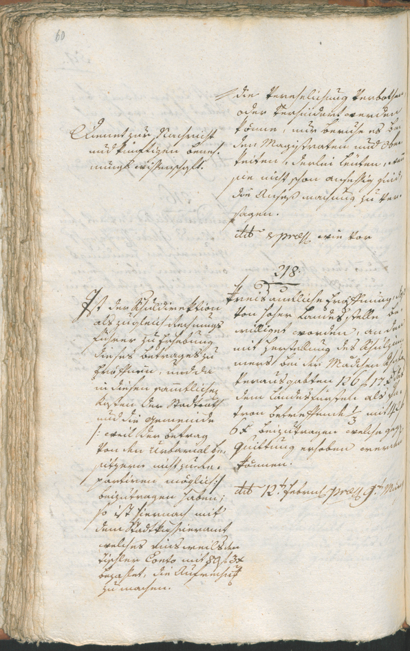 Stadtarchiv Bozen - BOhisto Ratsprotokoll 1803 