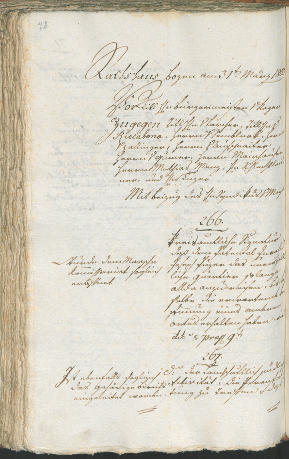 Civic Archives of Bozen-Bolzano - BOhisto Ratsprotokoll 1803 