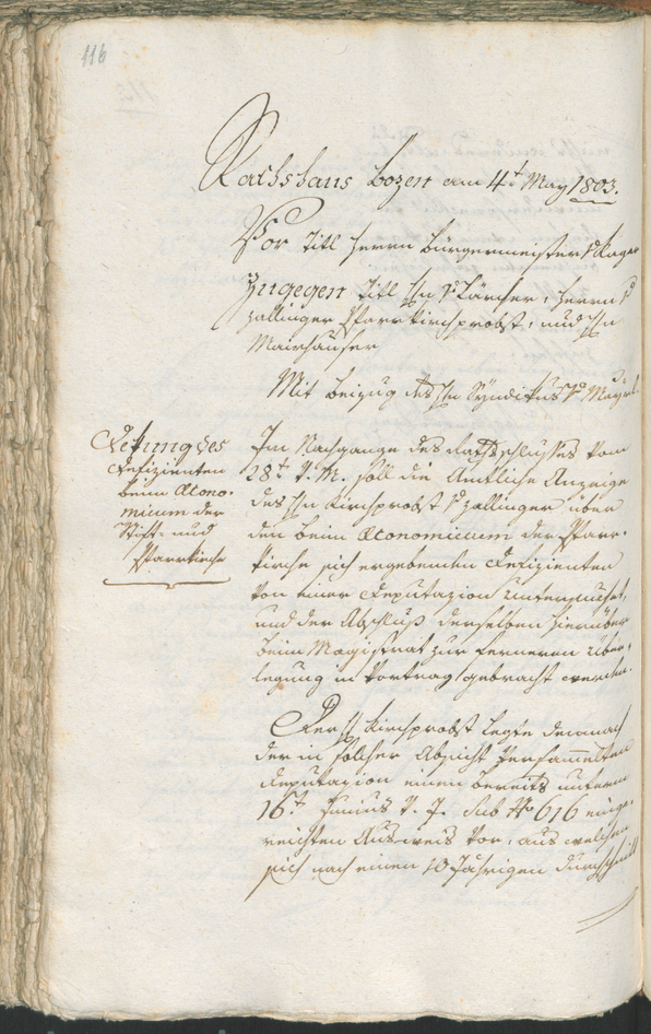 Civic Archives of Bozen-Bolzano - BOhisto Ratsprotokoll 1803 