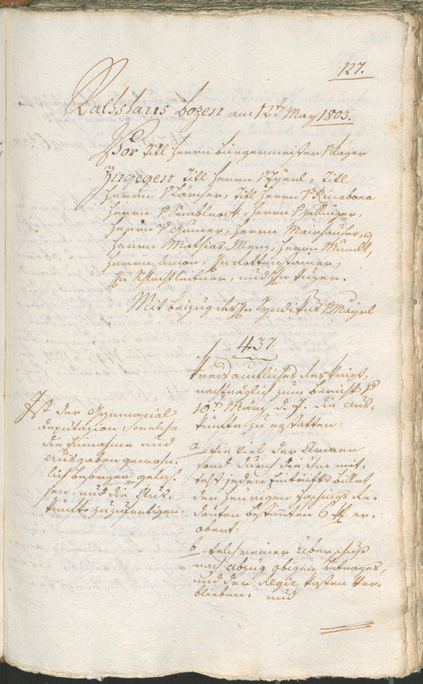 Civic Archives of Bozen-Bolzano - BOhisto Ratsprotokoll 1803 