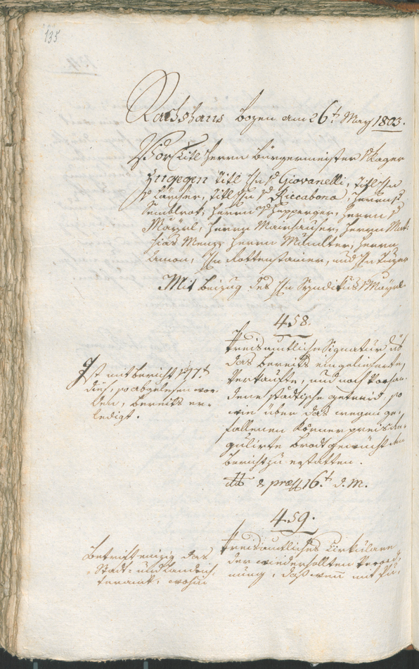 Civic Archives of Bozen-Bolzano - BOhisto Ratsprotokoll 1803 