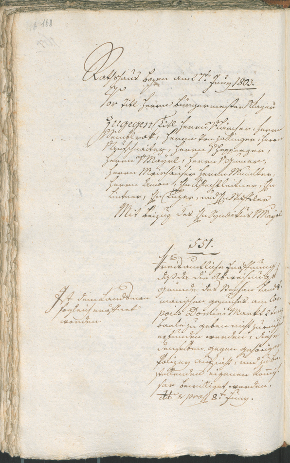 Archivio Storico della Città di Bolzano - BOhisto protocollo consiliare 1803 