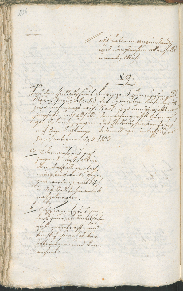 Stadtarchiv Bozen - BOhisto Ratsprotokoll 1803 