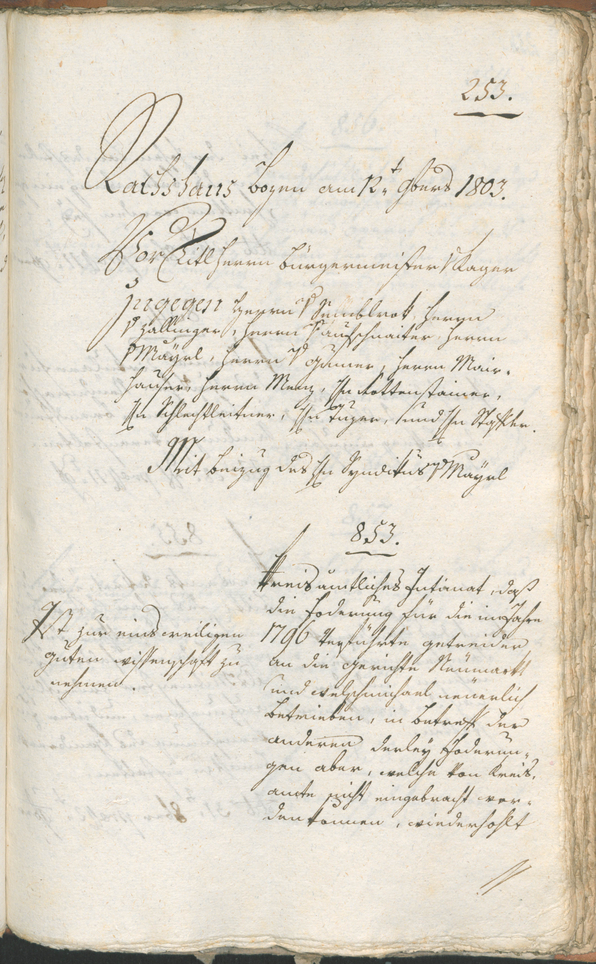 Civic Archives of Bozen-Bolzano - BOhisto Ratsprotokoll 1803 