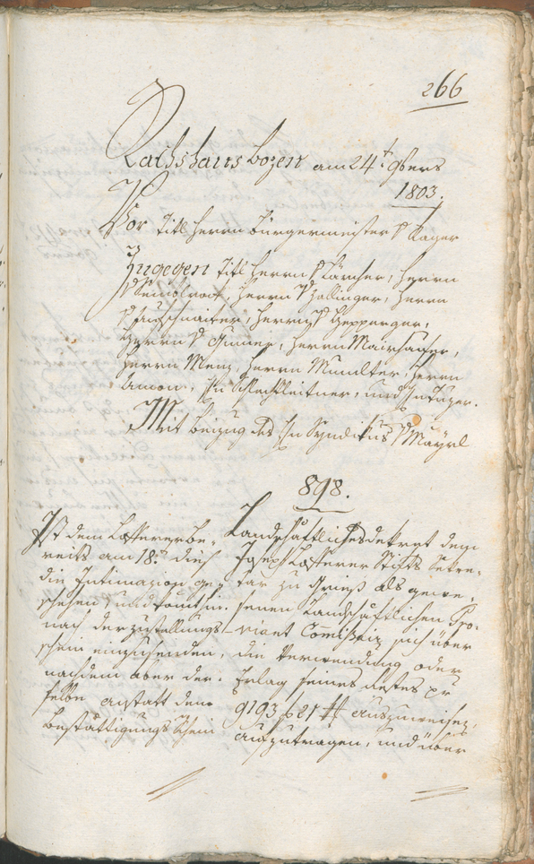 Civic Archives of Bozen-Bolzano - BOhisto Ratsprotokoll 1803 