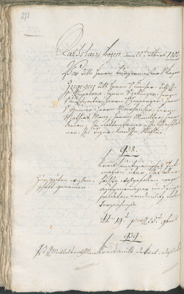 Civic Archives of Bozen-Bolzano - BOhisto Ratsprotokoll 1803 