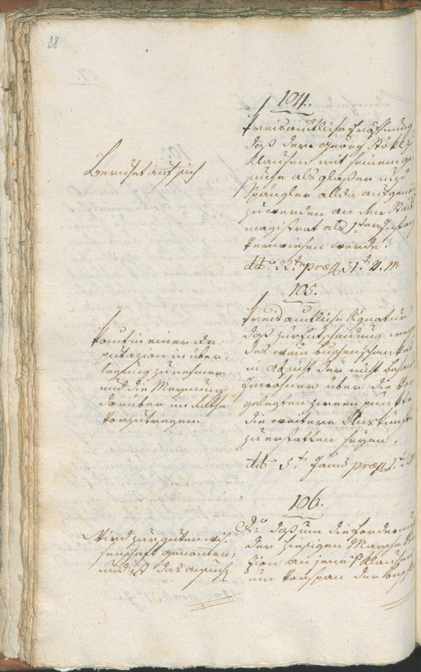 Civic Archives of Bozen-Bolzano - BOhisto Ratsprotokoll 1803 