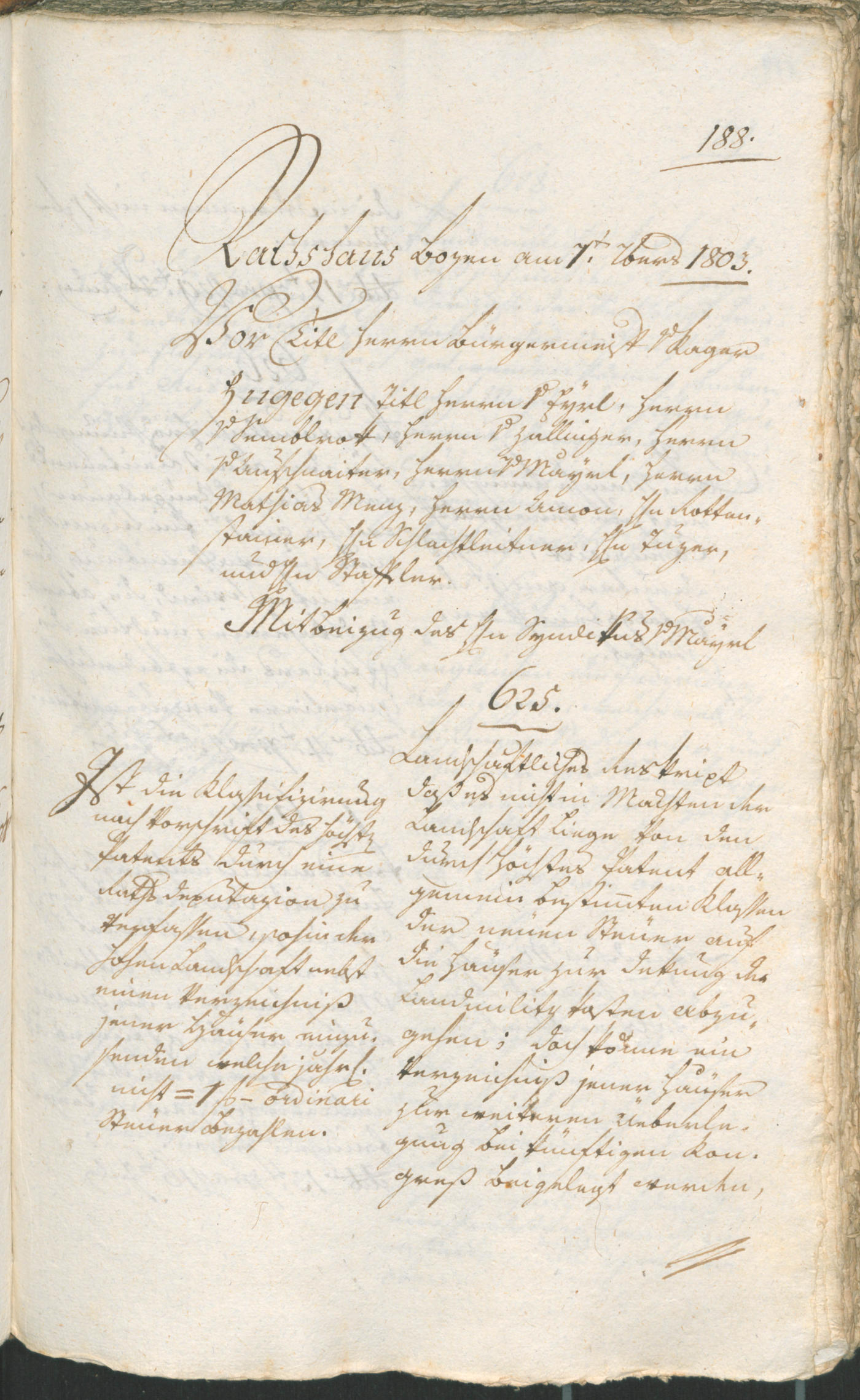 Archivio Storico della Città di Bolzano - BOhisto protocollo consiliare 1803 