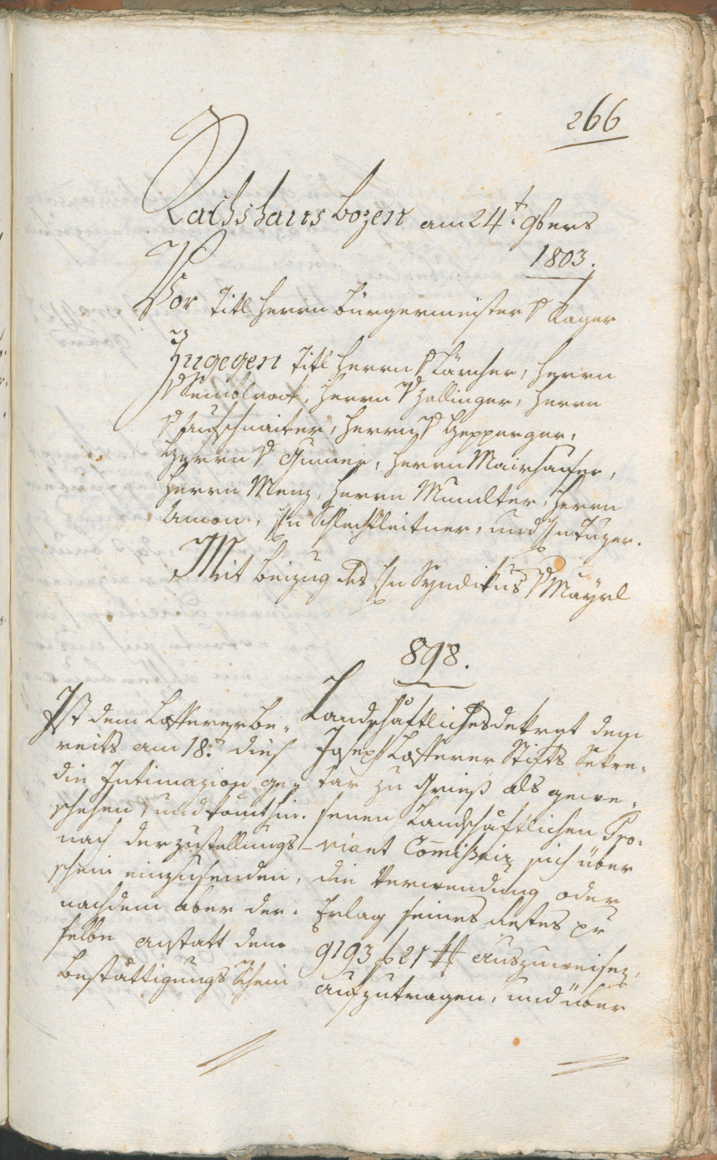 Civic Archives of Bozen-Bolzano - BOhisto Ratsprotokoll 1803 