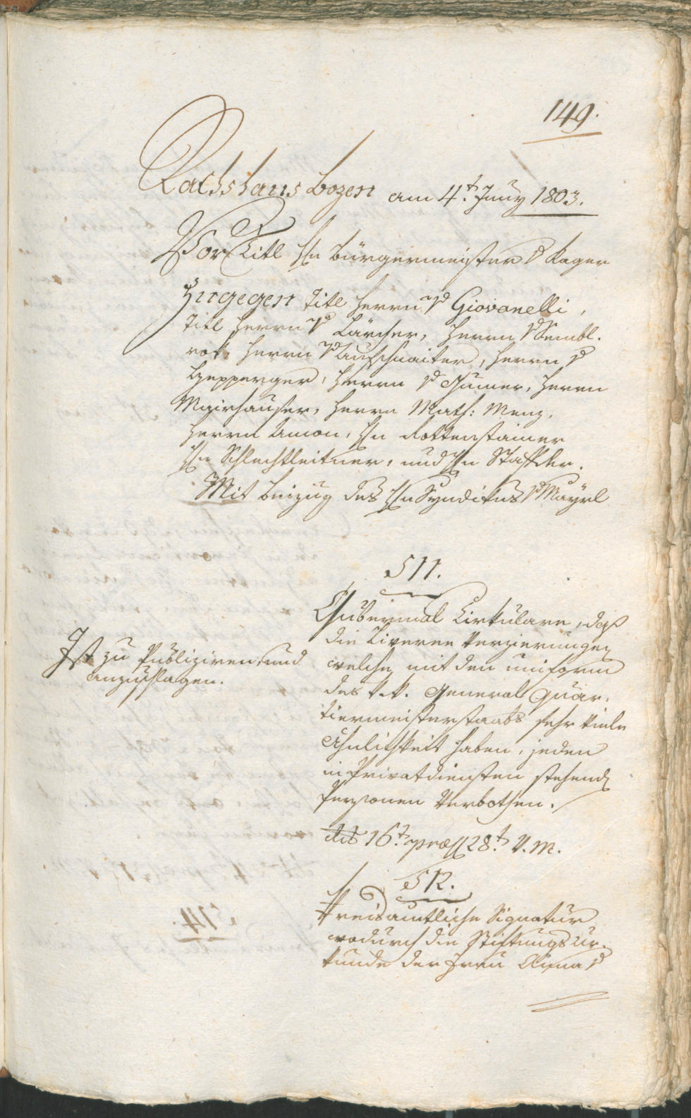 Civic Archives of Bozen-Bolzano - BOhisto Ratsprotokoll 1803 