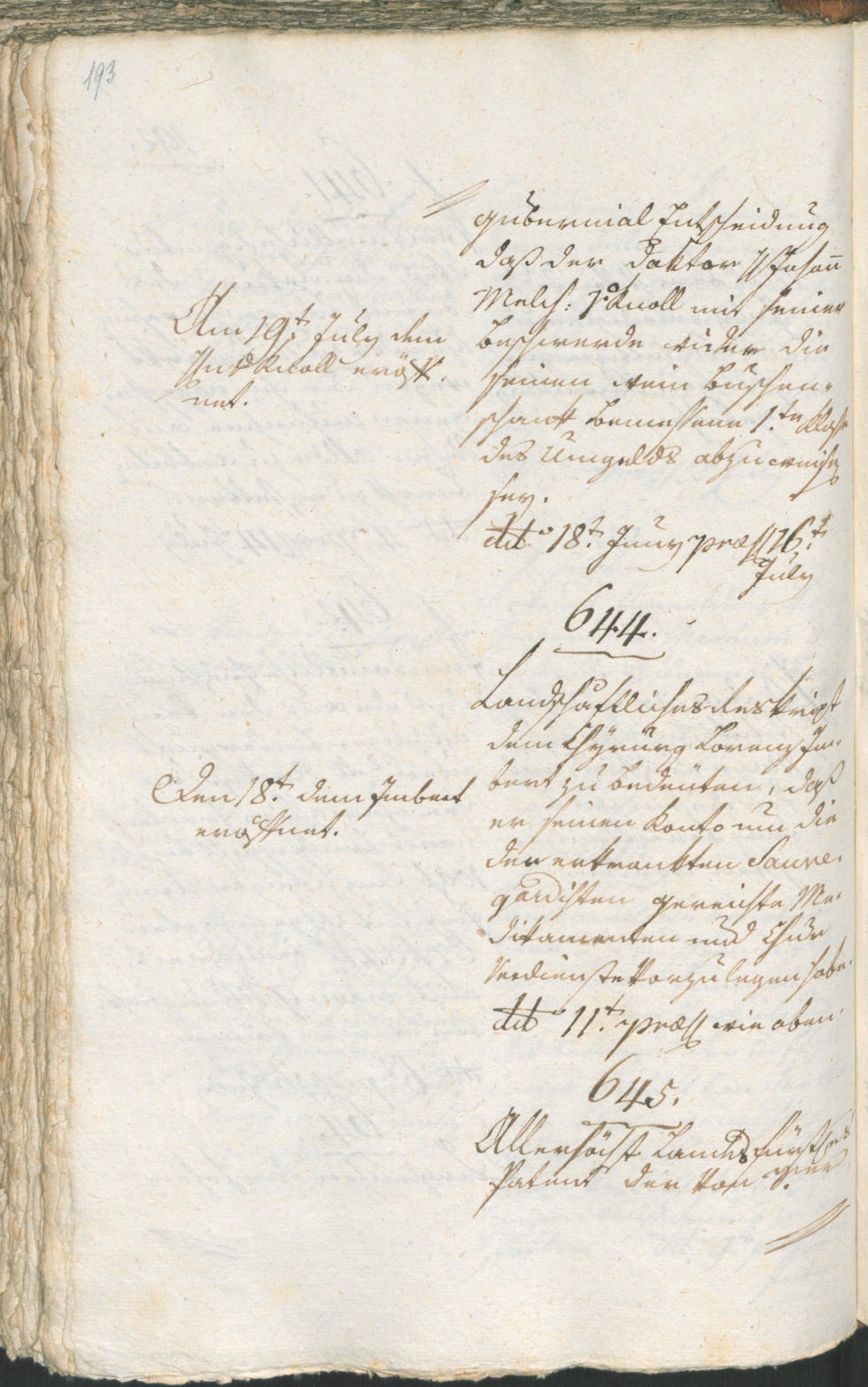 Civic Archives of Bozen-Bolzano - BOhisto Ratsprotokoll 1803 
