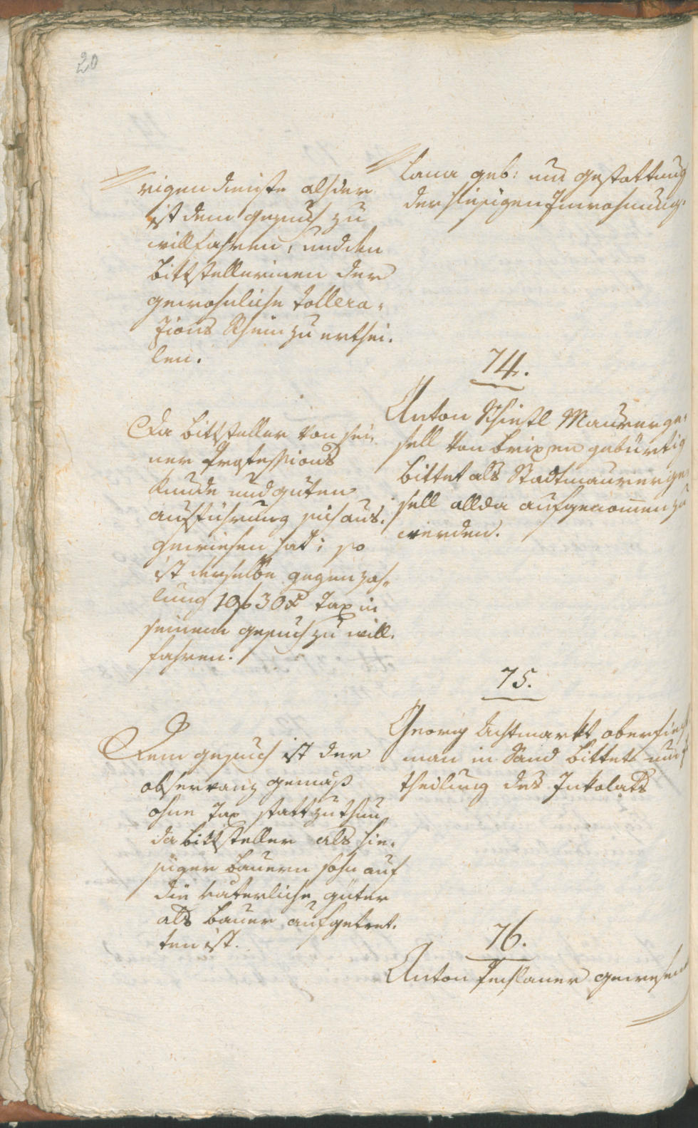 Stadtarchiv Bozen - BOhisto Ratsprotokoll 1803 