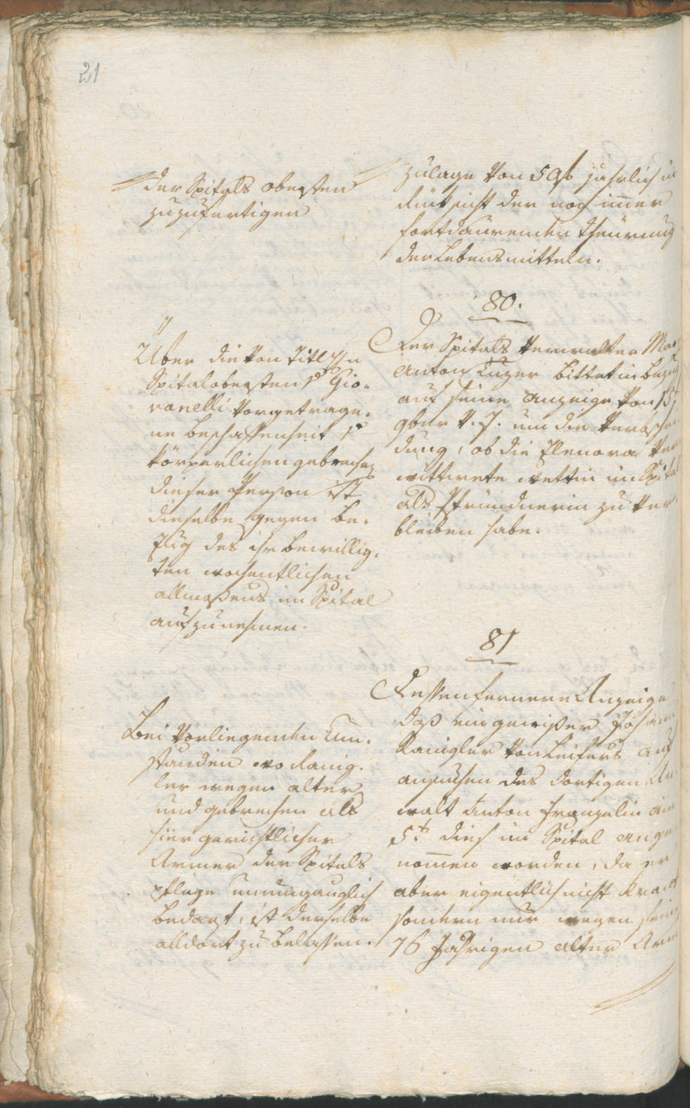 Stadtarchiv Bozen - BOhisto Ratsprotokoll 1803 