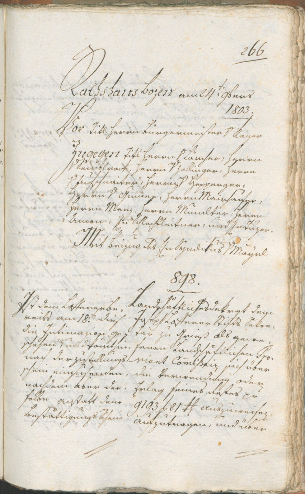 Civic Archives of Bozen-Bolzano - BOhisto Ratsprotokoll 1803 