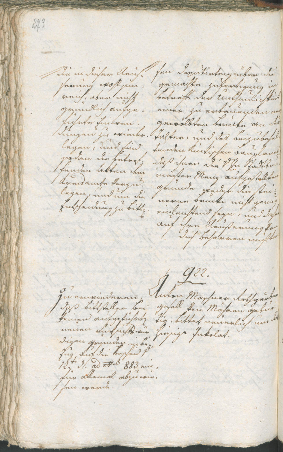 Stadtarchiv Bozen - BOhisto Ratsprotokoll 1803 