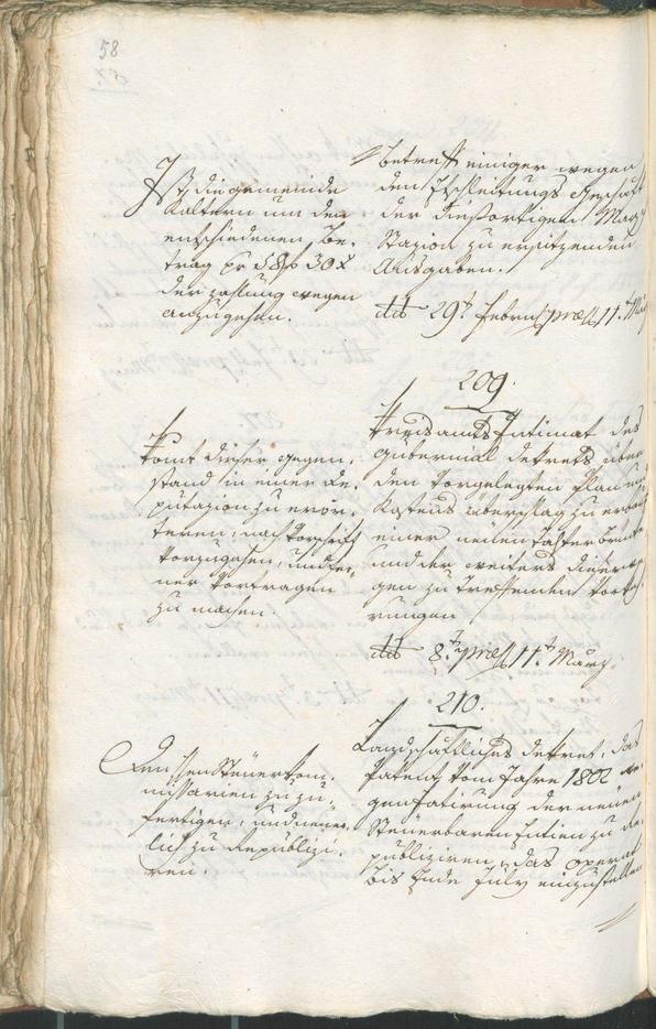 Stadtarchiv Bozen - BOhisto Ratsprotokoll 1804 