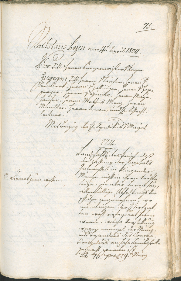 Civic Archives of Bozen-Bolzano - BOhisto Ratsprotokoll 1804 