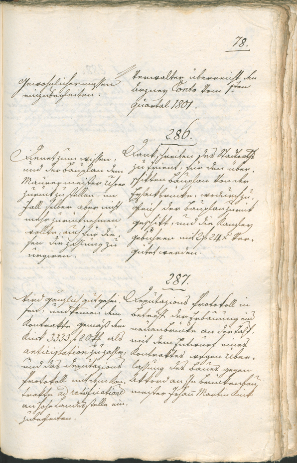 Stadtarchiv Bozen - BOhisto Ratsprotokoll 1804 