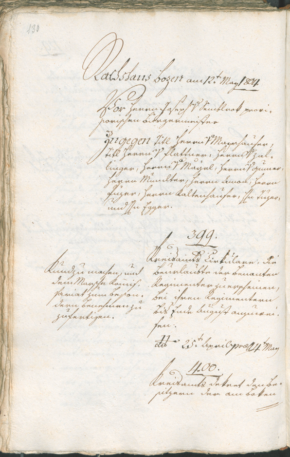 Civic Archives of Bozen-Bolzano - BOhisto Ratsprotokoll 1804 