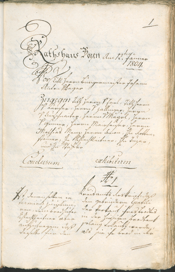 Civic Archives of Bozen-Bolzano - BOhisto Ratsprotokoll 1804 